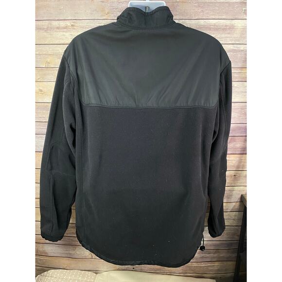 Nike Mens Large Jacket Quarter Zip Black Running Mock Neck Pullover - Picture 2 of 11